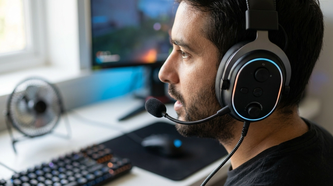 RGB Wired Gaming Headset: Noise-Cancel Mic + Controls